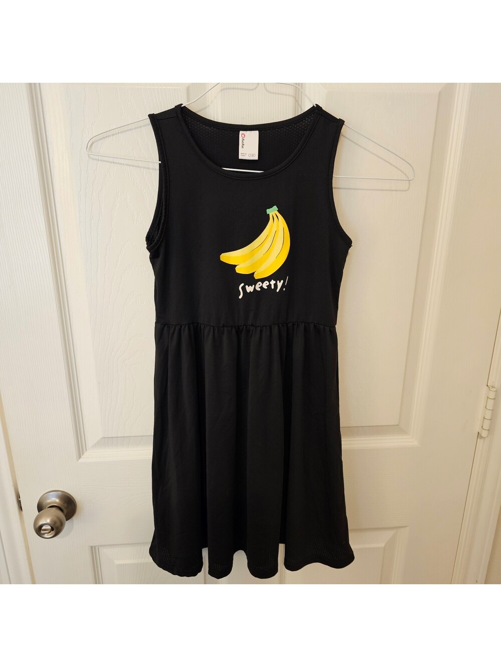 Disney PatPat Girls Tank Top Dress Yellow Banana Graphic Sweety size 7/8